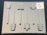 557sp 8-Bit Mario Chocolate Candy Lollipop Mold FACTORY SECOND